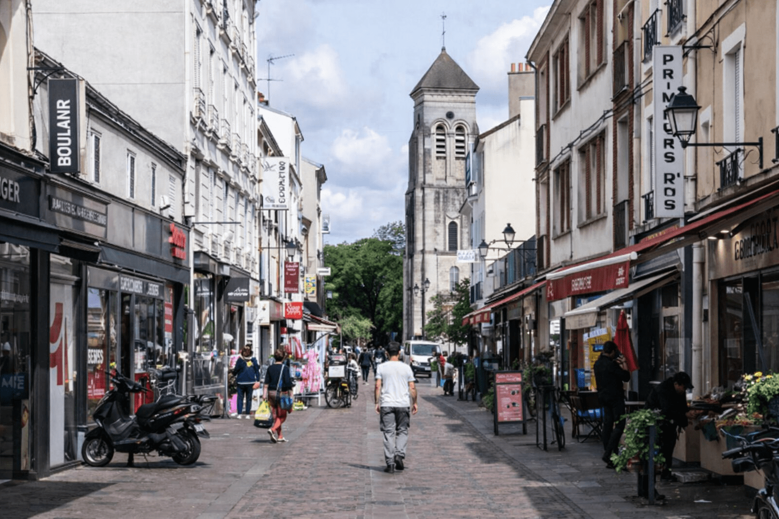 Créteil rue commerçante, rue pietonne
