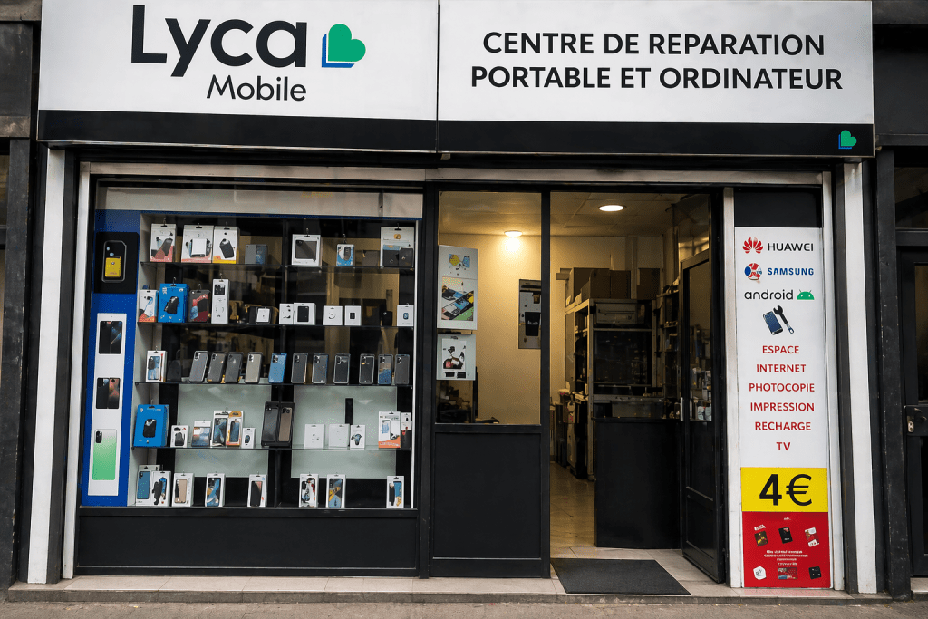 Boutique de réparation de téléphone et ordinateur à Ivry-sur-Seine Lyca Mobile