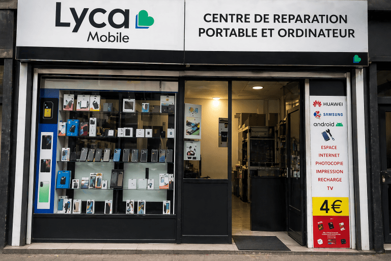 Boutique de réparation de téléphone et ordinateur à Ivry-sur-Seine Lyca Mobile