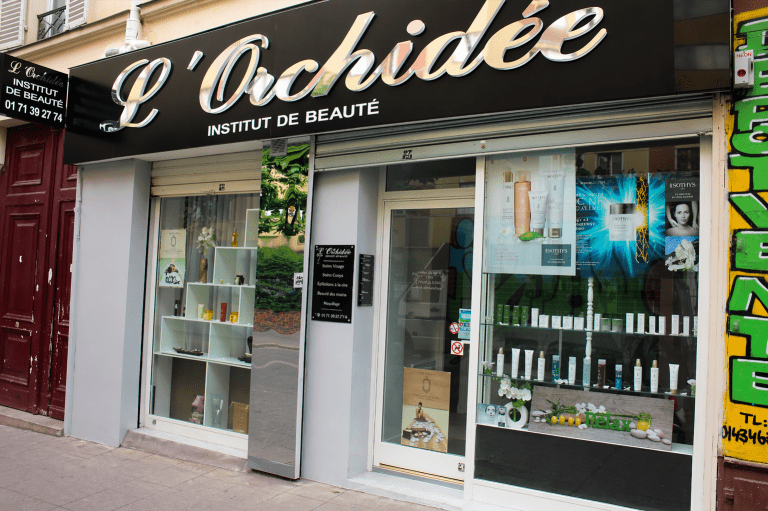 Institut de beauté L’Orchidée Bien-Être à Vitry-sur-Seine (94400) façade du salon soins visage et bien-être