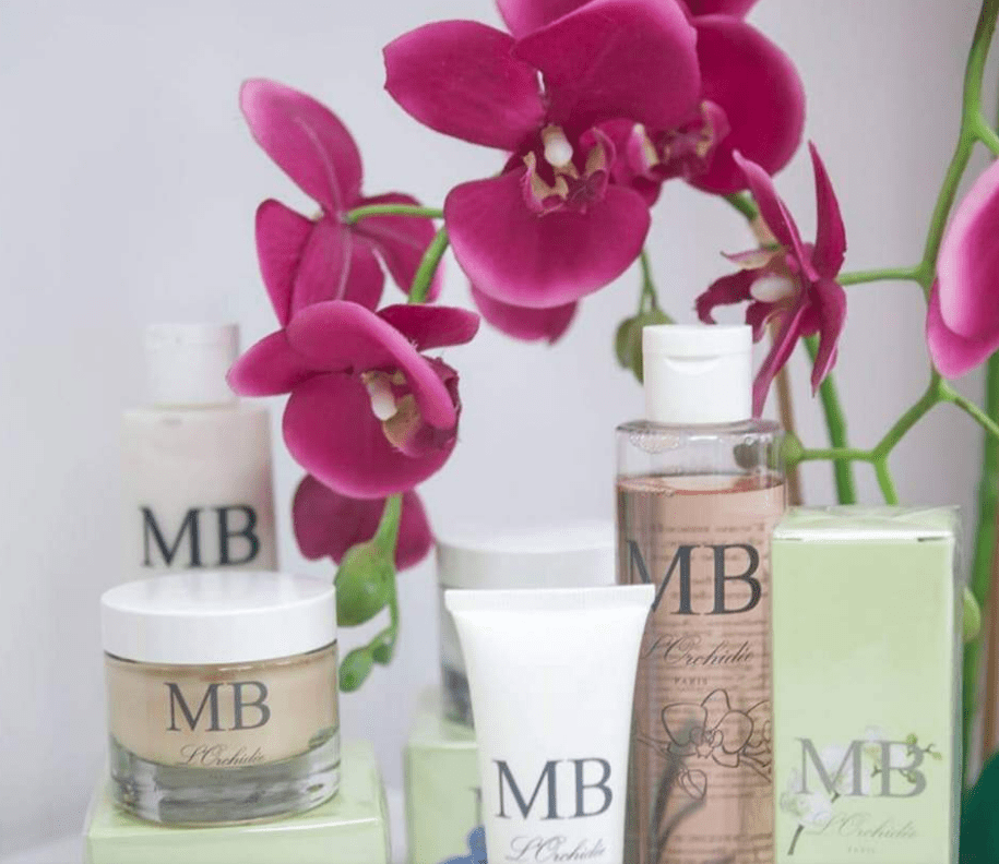 produits de soin visage institut L’Orchidée Bien-Être avec orchidée et cosmétiques esthétiques
