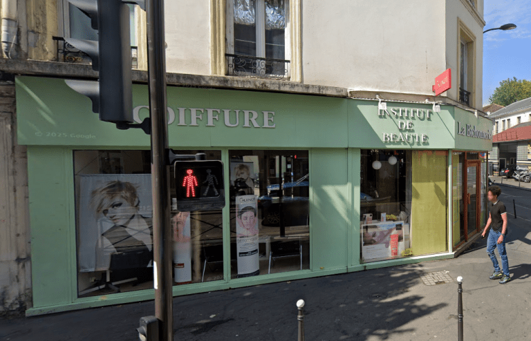 Façade de La Bichonnerie, institut de beauté et salon de coiffure à Ivry-sur-Seine