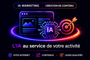 IA marketing au service de votre activité : création de contenu, sites internet et génération de leads qualifiés