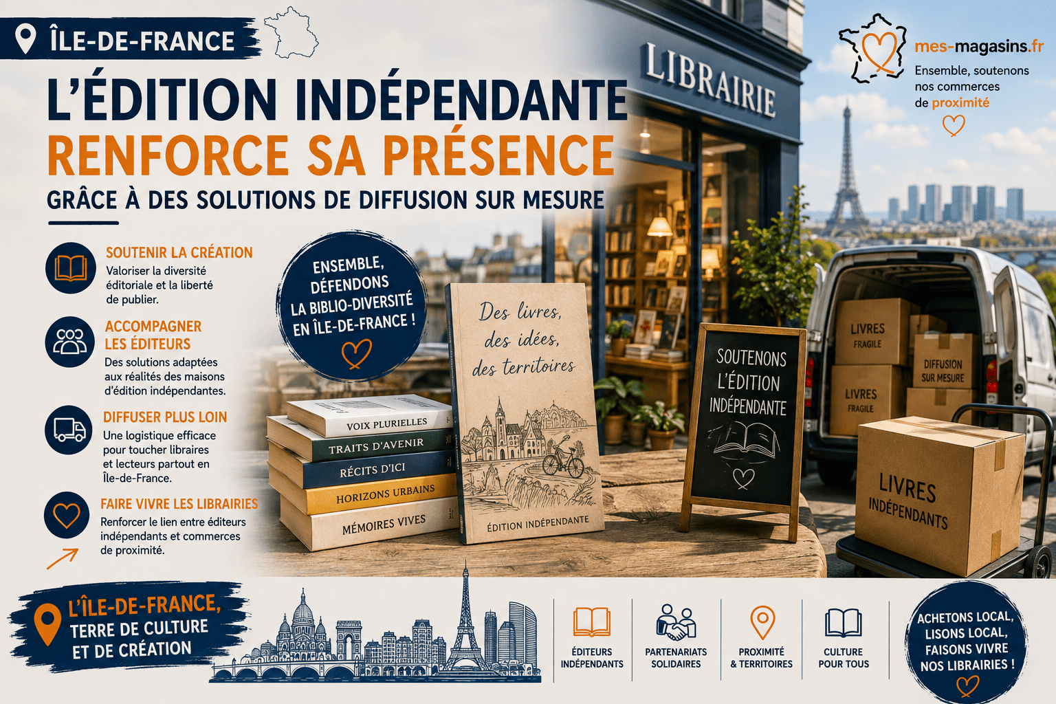 Édition indépendante en Île-de-France et diffusion des livres