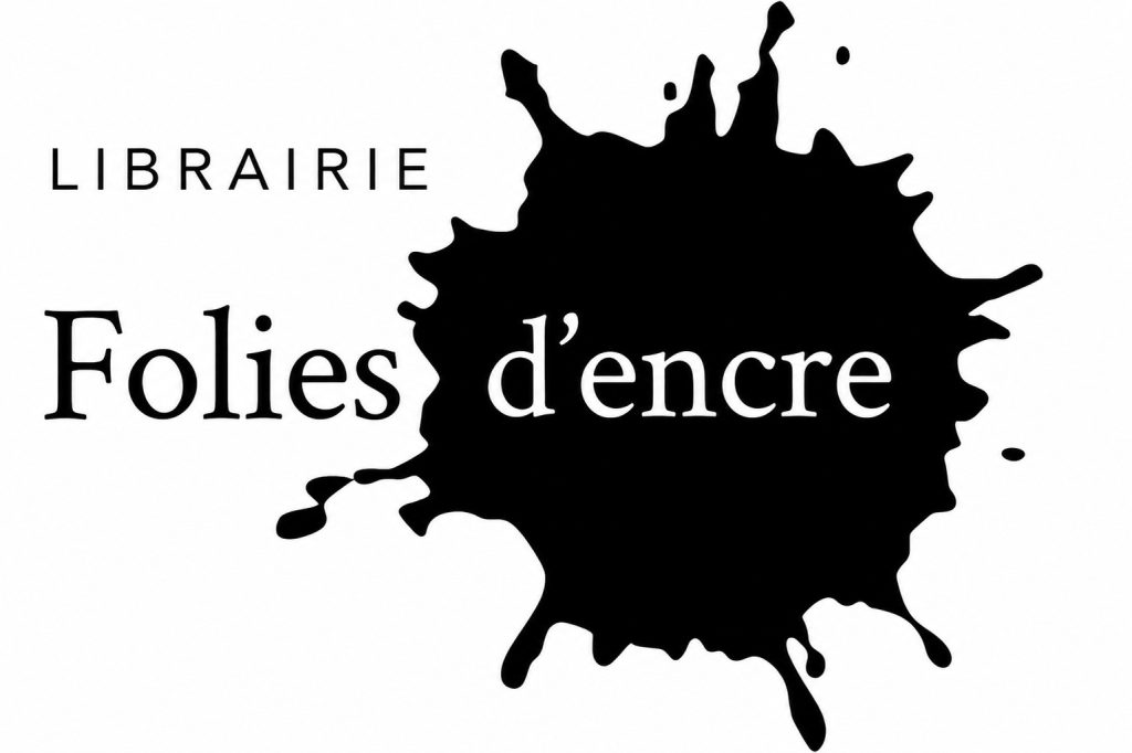 Logo officiel de la Librairie Folies d'Encre à Aulnay-sous-Bois (93600), librairie indépendante spécialisée en littérature, bandes dessinées, mangas, jeunesse et papeterie.