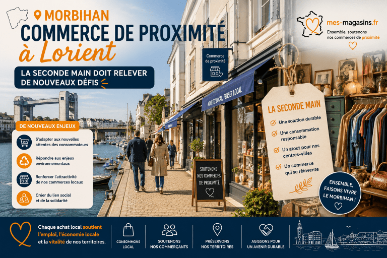 Commerce de proximité à Lorient (56100) et développement de la seconde main