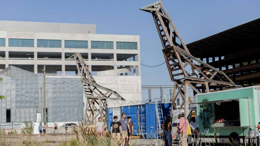 Vue du site Tinta'mare aux Ardoines à Vitry-sur-Seine, un futur espace dédié à la nature, à la culture, au réemploi et à la convivialité.