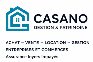 Logo Casano Gestion & Patrimoine, agence de gestion locative et immobilière à Aulnay-sous-Bois en Seine-Saint-Denis.