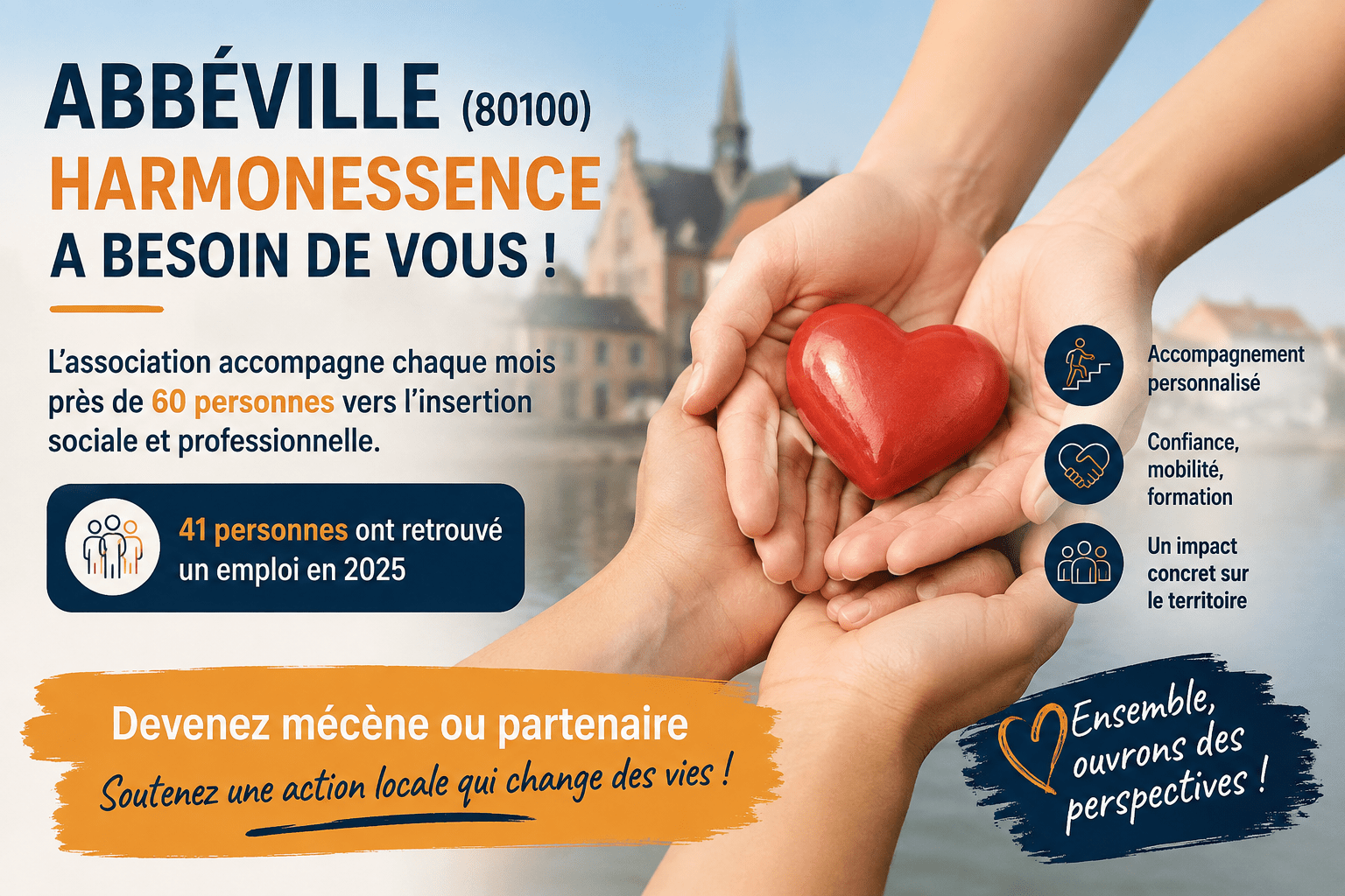 Abbeville (80100) : Harmonessence recherche des mécènes pour soutenir l’insertion