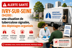 Alerte santé à Ivry-sur-Seine avec organisation de dépistages de la tuberculose