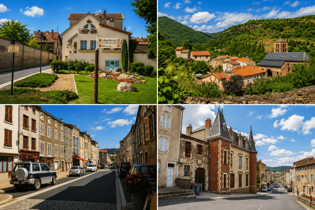 Vues d'Ardes (63420) dans le Puy-de-Dôme – village, commerces et patrimoine