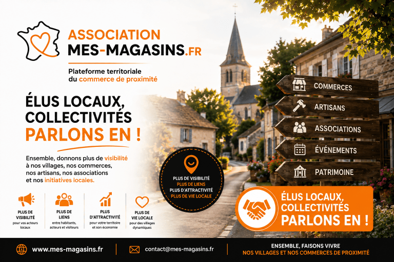 Association MES MAGASINS : élus locaux et collectivités pour le commerce de proximité