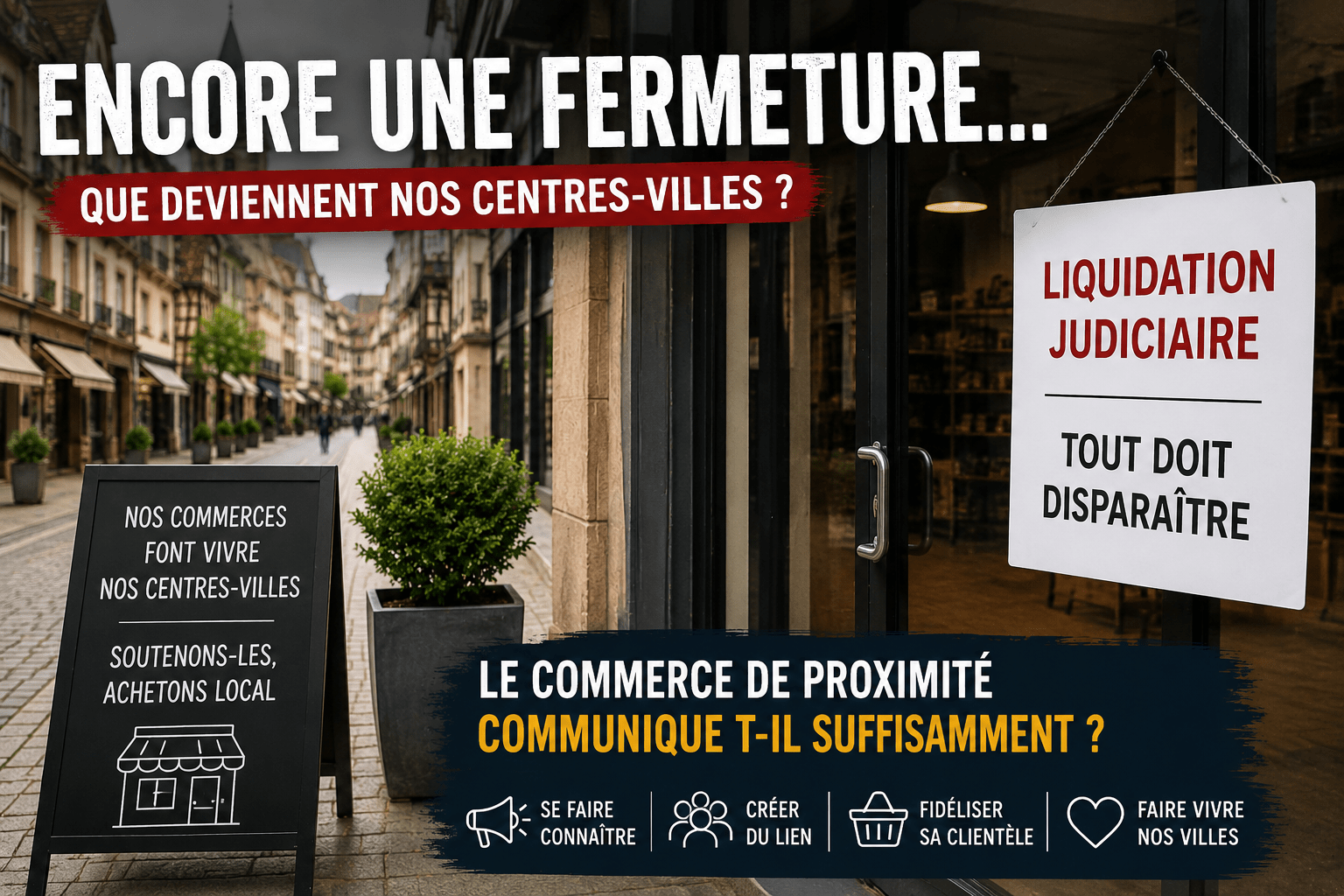 Commerce de proximité : une fermeture interroge la communication des commerces