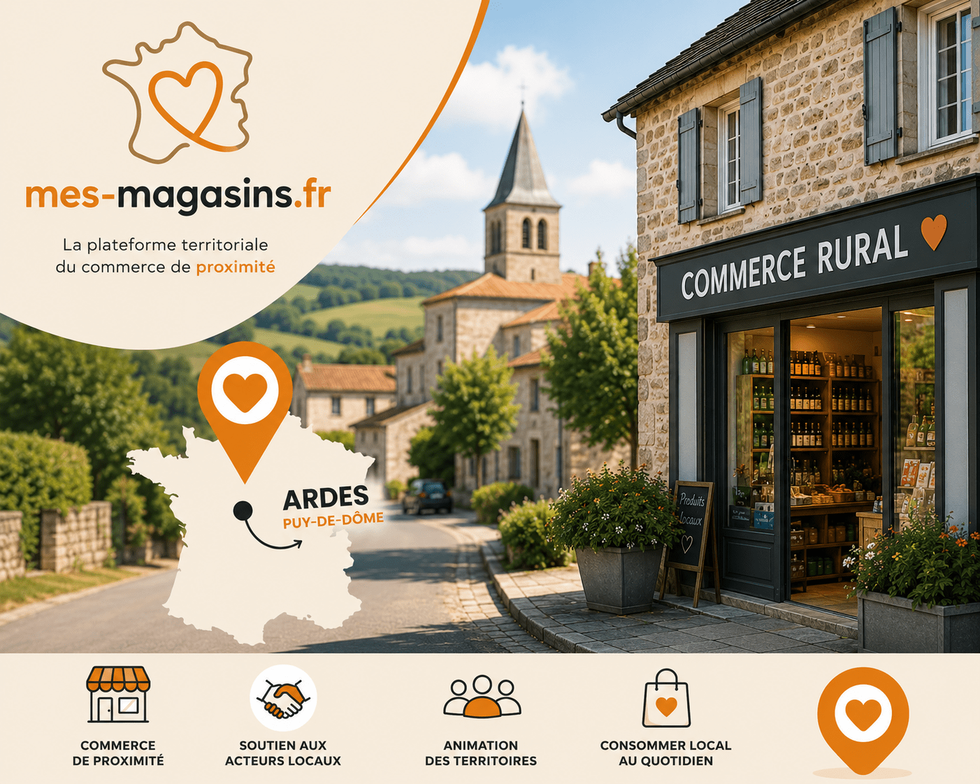 Commerce rural à Ardes (63420) dans le Puy-de-Dôme – mes-magasins.fr, plateforme territoriale du commerce de proximité