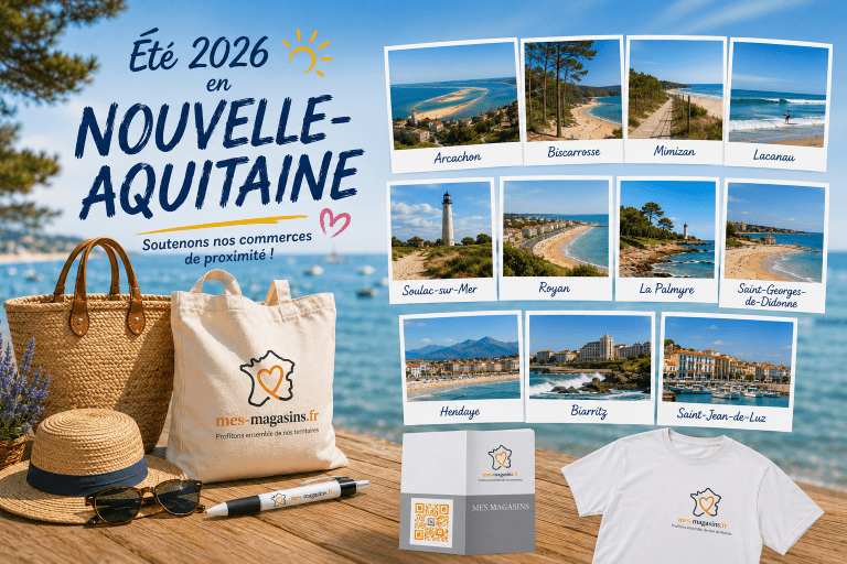 Été 2026 en Nouvelle-Aquitaine : découvrez Arcachon, Biarritz, Saint-Jean-de-Luz et les plus belles stations balnéaires tout en soutenant les commerces de proximité avec L'association MES MAGASINS.