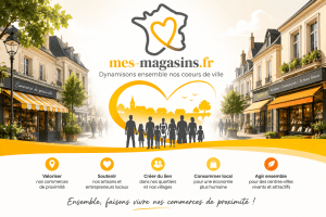 Illustration MES MAGASINS pour dynamiser les commerces de proximité et les centres-villes