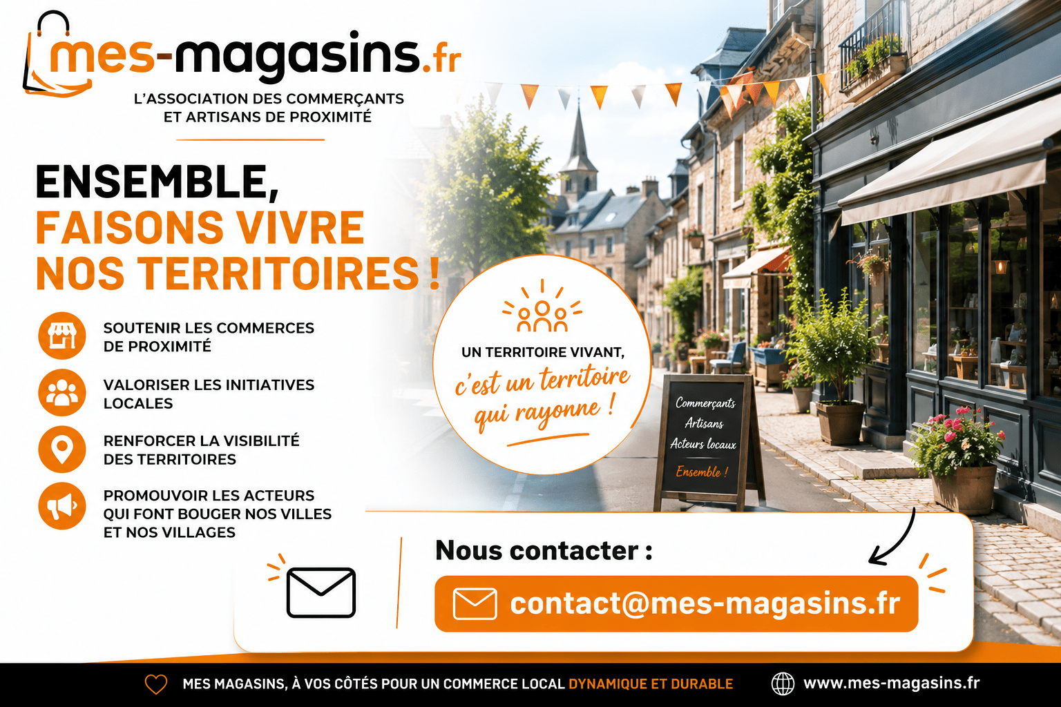MES MAGASINS accompagne les collectivités pour renforcer la visibilité des territoires et soutenir le commerce local