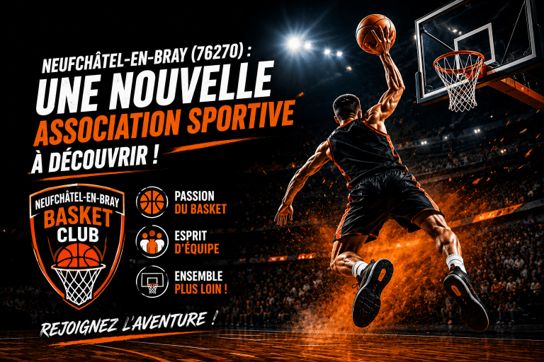 Neufchâtel-en-Bray (76270) : le Neufchâtel-en-Bray Basket Club, nouvelle association sportive
