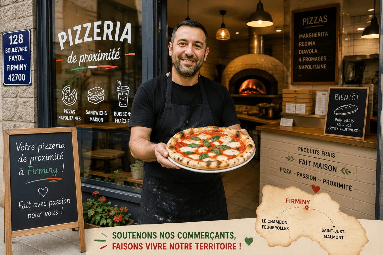 Pizzeria de proximité à Firminy (42700), boulevard Fayol