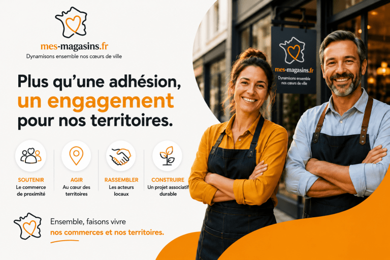 Adhésion à l'association MES MAGASINS – Commerce de proximité et territoires