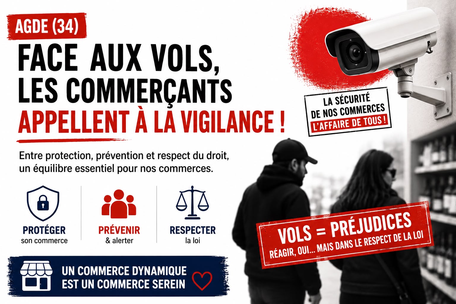 Caméra de vidéosurveillance et sécurité des commerces face aux vols