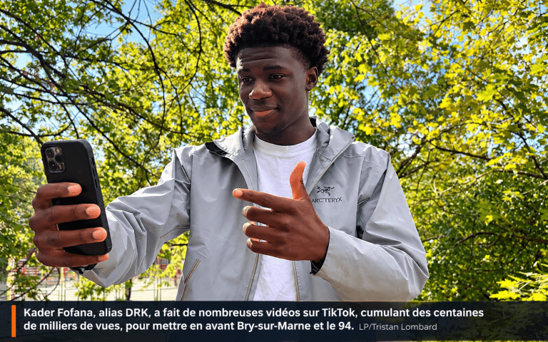 Kader Fofana alias DRK mettant en avant Bry-sur-Marne et le Val-de-Marne