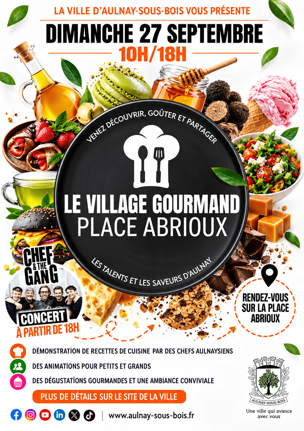 Affiche du Village Gourmand à Aulnay-sous-Bois (93600) le dimanche 27 septembre 2026