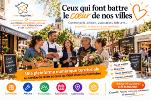 Commerçants et artisans réunis autour de MES MAGASINS, plateforme numérique territoriale au service du commerce de proximité