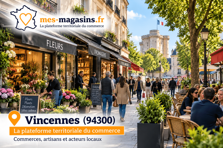 Plateforme territoriale du commerce à Vincennes (94300) : commerces de proximité, artisans et association MES MAGASINS