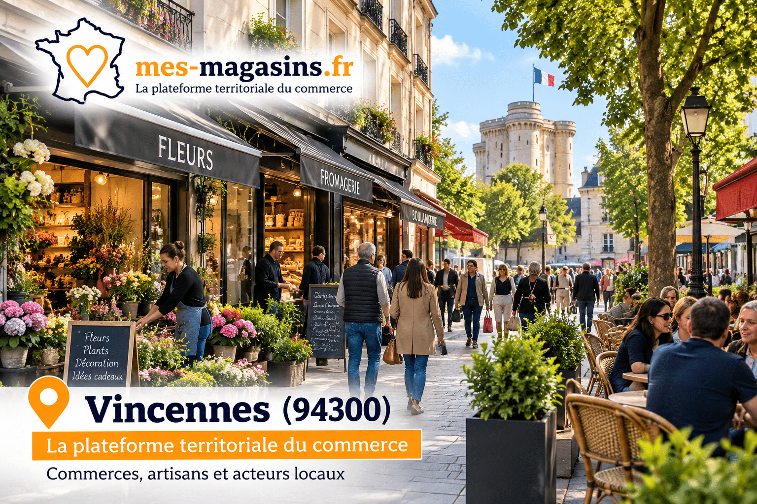 Plateforme territoriale du commerce à Vincennes (94300) : commerces de proximité, artisans et association MES MAGASINS
